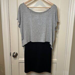 SALE 2/25 Love...ady Black and Grey Bodycon Dress - Size Small